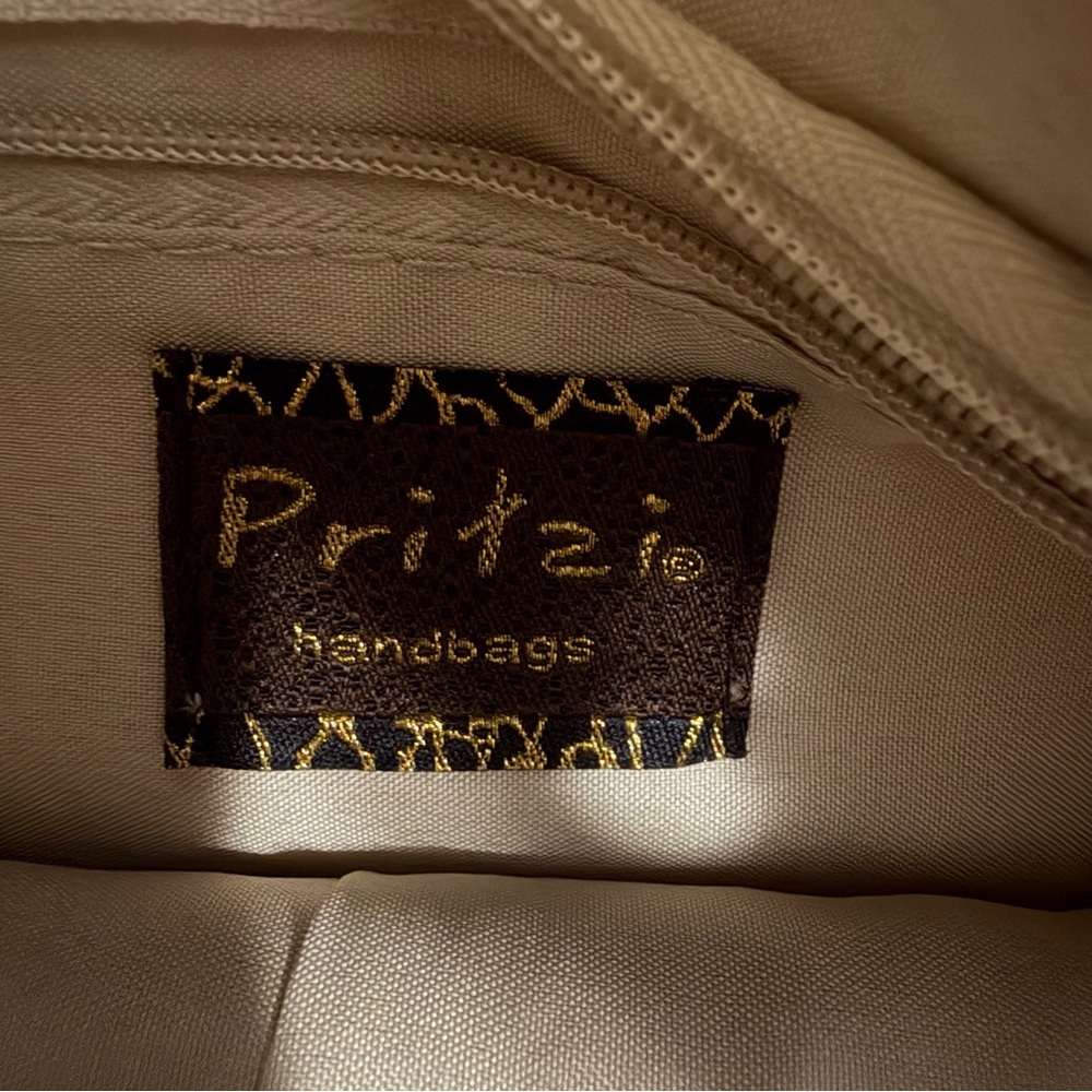 PRITZI/Orange & Tan/ Bohemian-Summer Woven Handbag - Picture 10 of 15